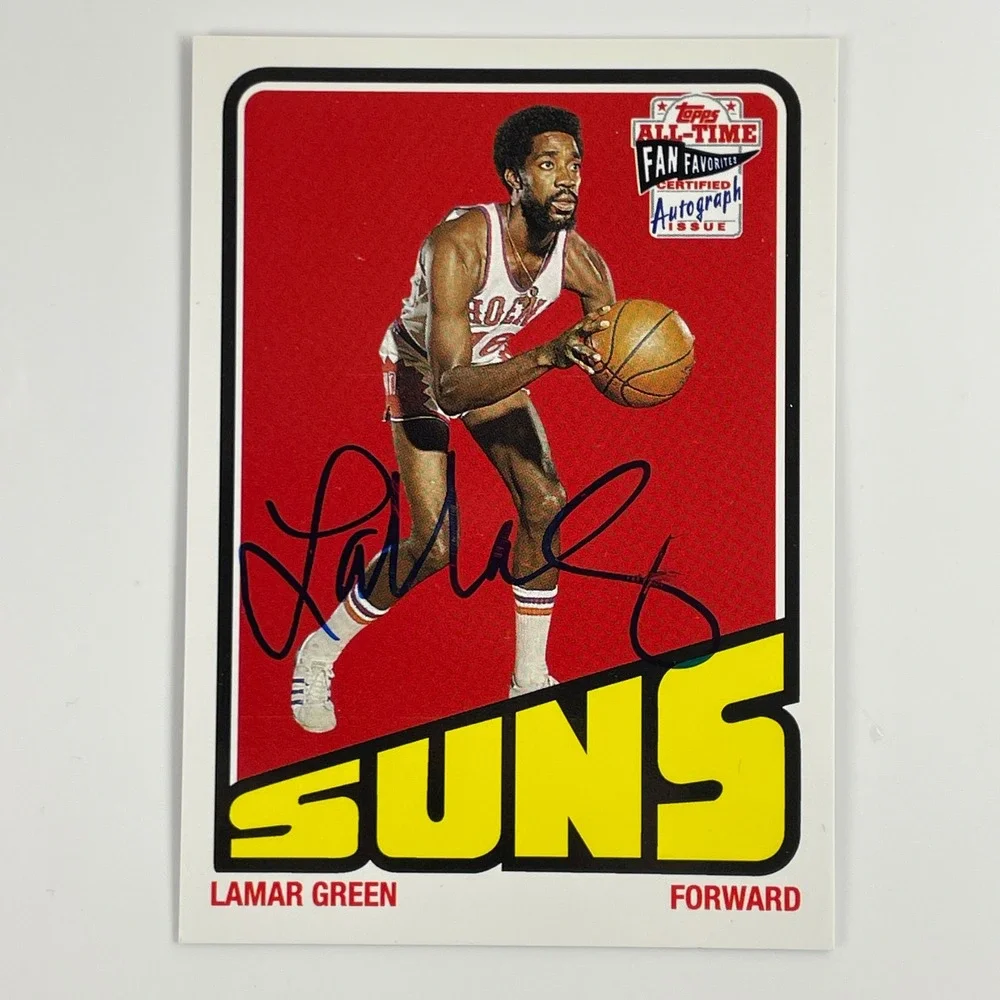 2005 Topps All-Time Fan Favorites Lamar Green Phoenix Suns Auto Card FFA-LAG